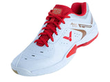 Victor A950LTD AD Badminton Shoes(White/Red) - Badminton Corner