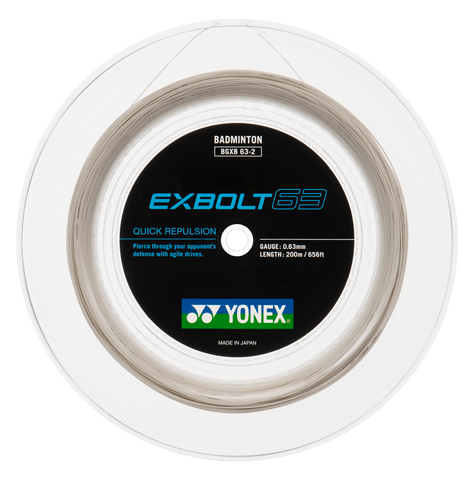 Yonex Exbolt 63 - 200m Badminton String Reel [White] - Badminton Corner