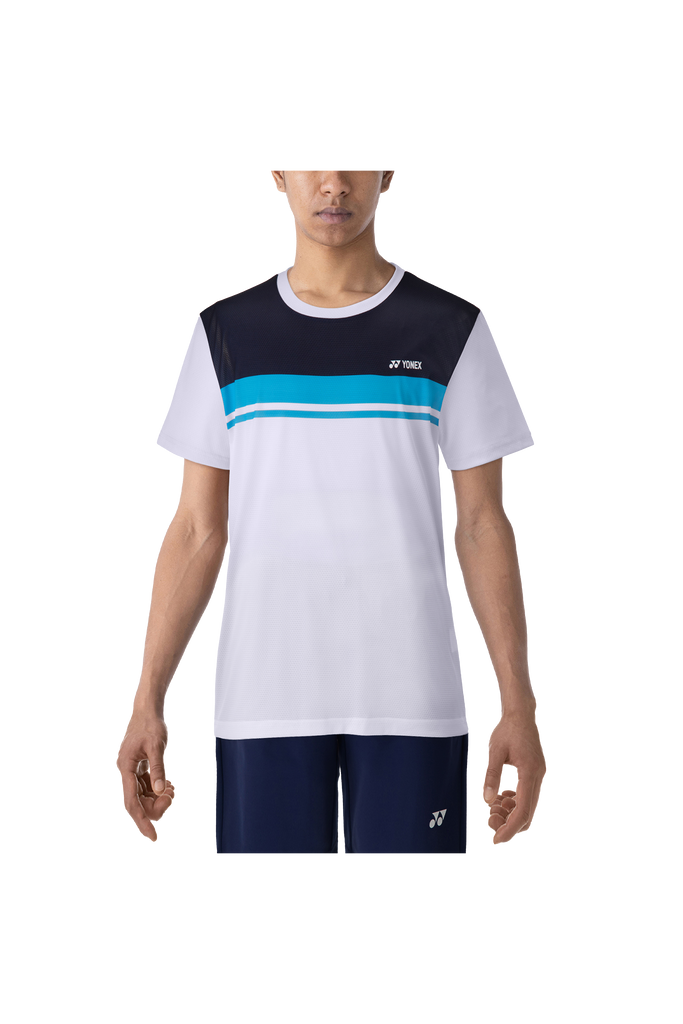 mannetje Prelude Kaal Yonex 2023 Badminton T-Shirt - 16637[White] | Badminton Corner