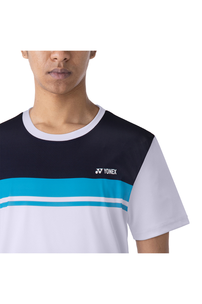 mannetje Prelude Kaal Yonex 2023 Badminton T-Shirt - 16637[White] | Badminton Corner