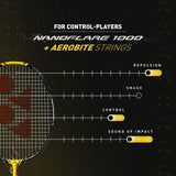 Yonex Nanoflare 1000 TOUR [Lightning Yellow] Pre-strung - Badminton Corner