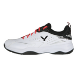 Victor A230 AC Badminton Shoes (Bright White/Black Onyx)
