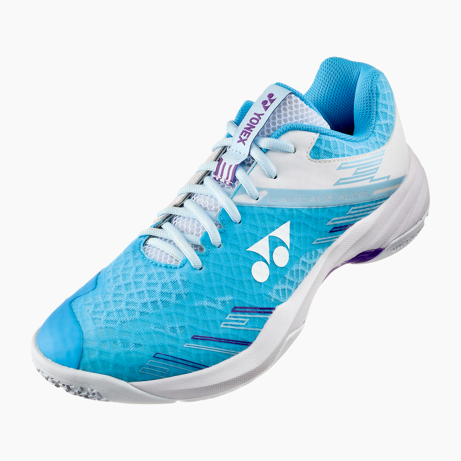 Yonex Power Cushion Cascade Accel (White/Saxe) | Badminton Corner