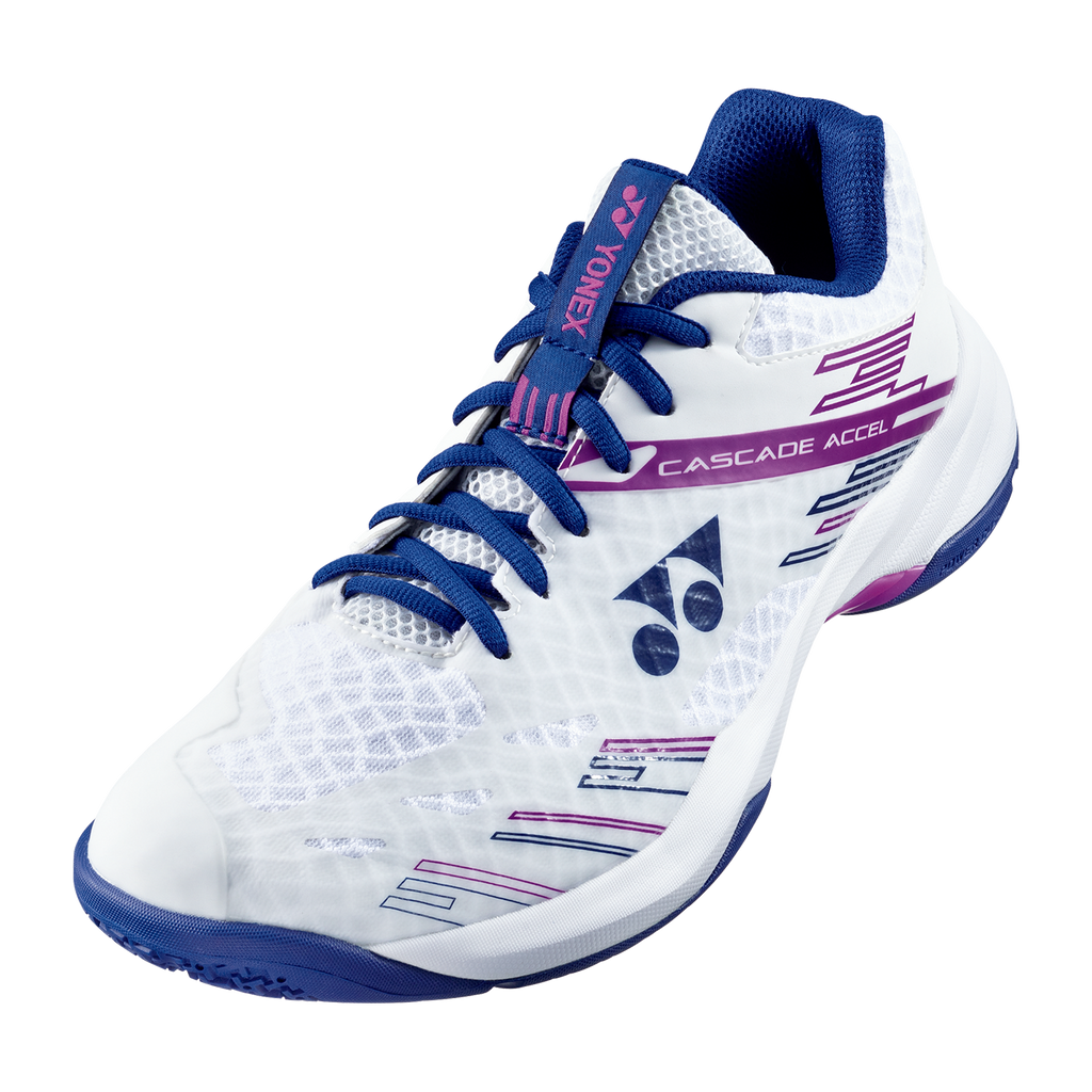 Yonex Power Cushion Cascade Accel Wide (White/Purple) | Badminton Yonex Power Cushion Cascade Accel Wide (White/Purple) | Badminton