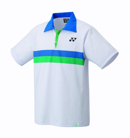 Yonex 75th Men's Polo Shirt [White] - Badminton Corner