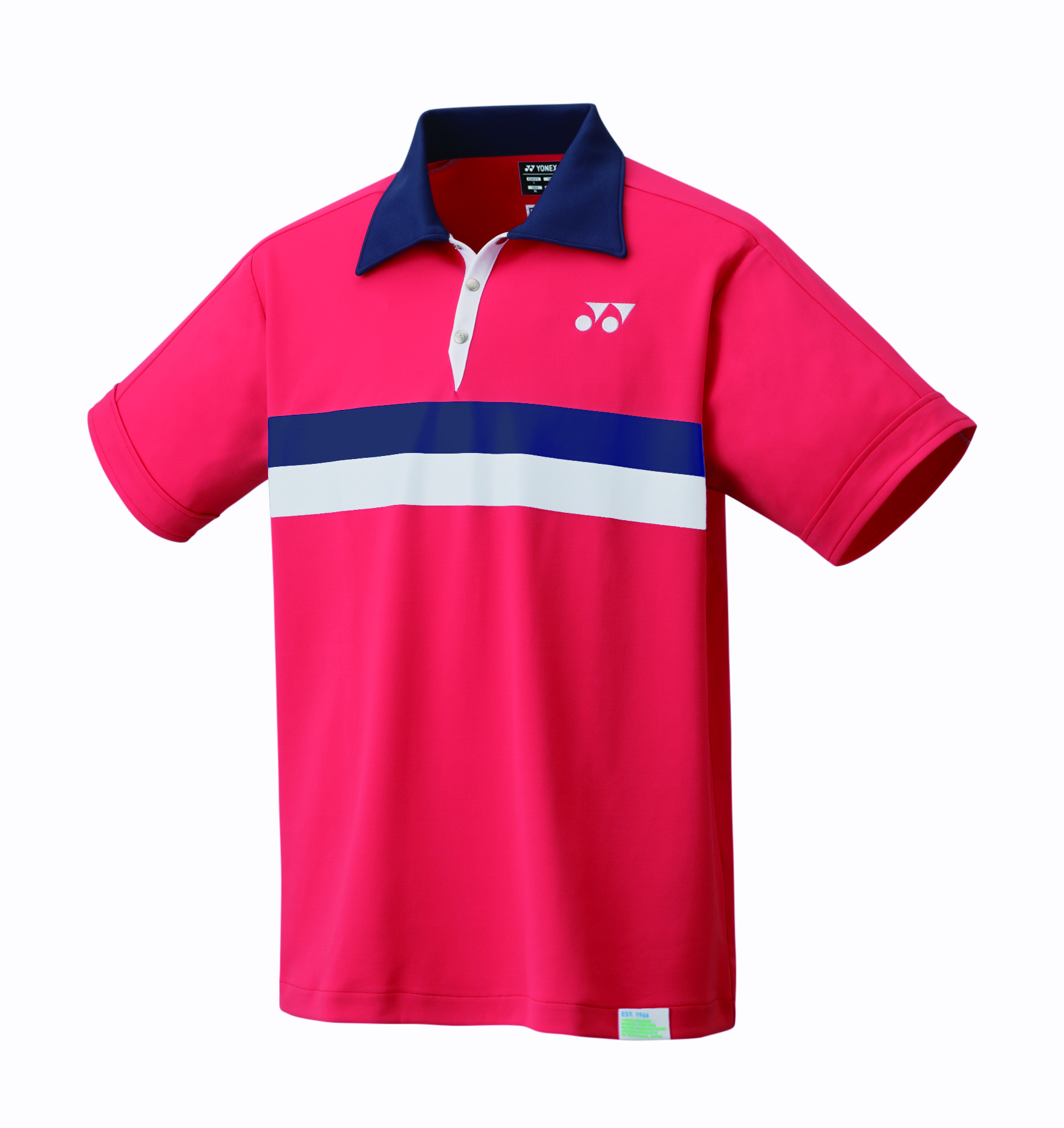 世界的に Men's 75th Yonex Polo Corner Badminton | [Red] Shirt ウェア