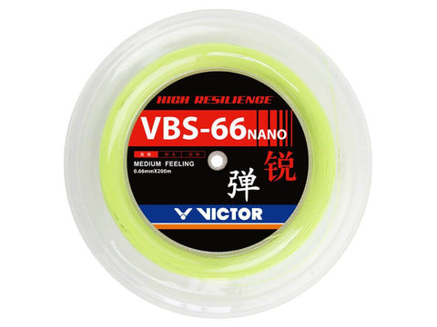 Victor VBS-66N Badminton String 200M Reel (White) - Badminton Corner