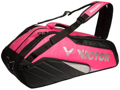 Victor BR8208 QC Racquet Bag [12 PCS] (Rose/Black) - Badminton Corner