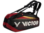 Victor BR9209 CD Racquet Bag [12 PCS] (Black/Racing Red) - Badminton Corner