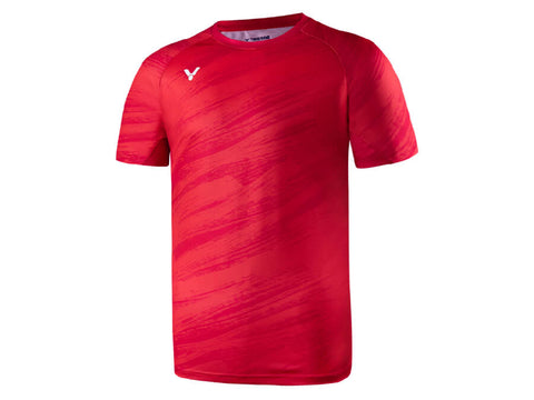 Victor T-20000TD D T-Shirt [Red] - Badminton Corner