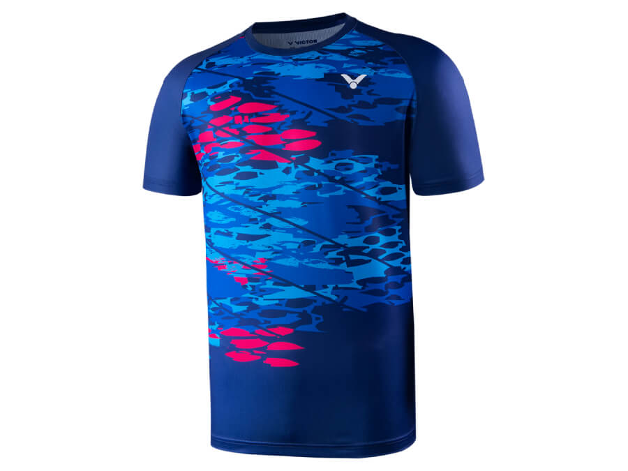 Buy Jersey Design on X: Blue Red Blue Lines Badminton Jersey