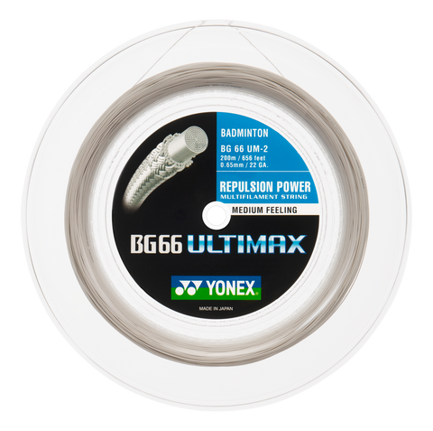 Yonex BG66 Ultimax - 200m Badminton String Reel [White] - Badminton Corner