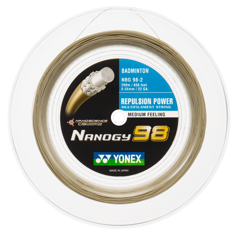 Yonex Nanogy 98 - 200m Badminton String Reel [Cosmic Gold] - Badminton Corner