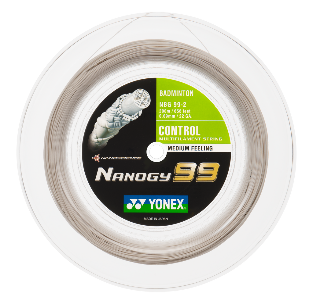 Yonex Nanogy 99 - 200m Badminton String Reel [White]