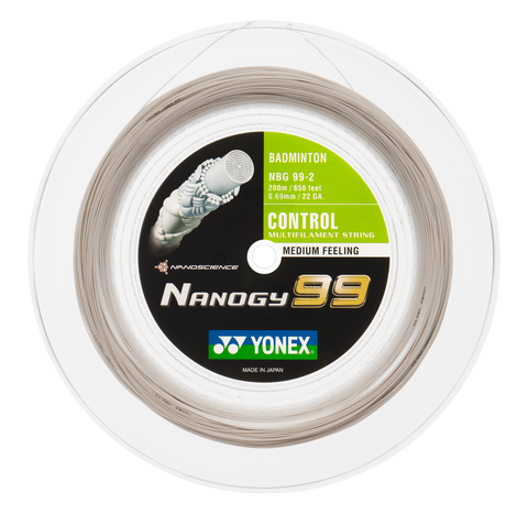 Yonex Nanogy 99 - 200m Badminton String Reel [White] - Badminton Corner