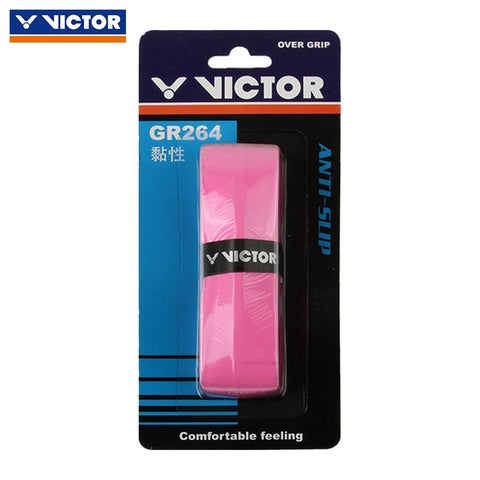 Victor GR264 Anti-Slip Overgrip (1 pack)[Deep Pink] - Badminton Corner