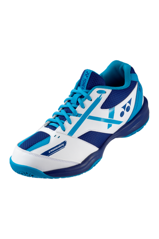 Yonex Power Cushion 39 Unisex Shoe(White/Blue) - Badminton Corner